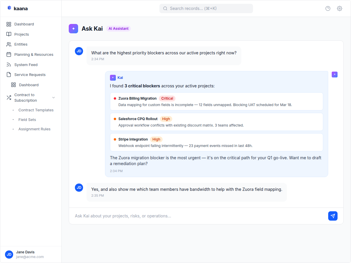 Conversational Project Intelligence